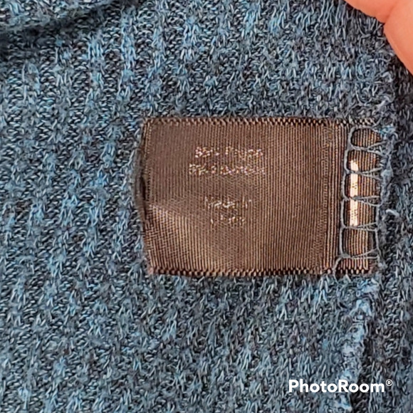 Lane Bryant Lace Up Collar Rib Knit Teal Top 22/24 - Picture 5 of 5